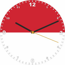 Load image into Gallery viewer, Flag Clock - Beginning With H - Q, Flag Of Your Chosen Country On A Quartz Clock, Stand or Wall Mounted, 200mm