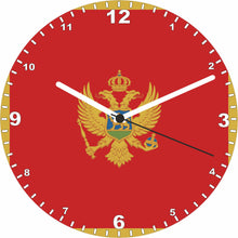 Load image into Gallery viewer, Flag Clock - Beginning With H - Q, Flag Of Your Chosen Country On A Quartz Clock, Stand or Wall Mounted, 200mm