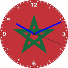 Load image into Gallery viewer, Flag Clock - Beginning With H - Q, Flag Of Your Chosen Country On A Quartz Clock, Stand or Wall Mounted, 200mm