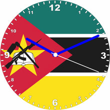 Load image into Gallery viewer, Flag Clock - Beginning With H - Q, Flag Of Your Chosen Country On A Quartz Clock, Stand or Wall Mounted, 200mm