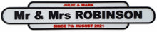Load image into Gallery viewer, Mr & Mrs 3D Wall Sign, Weding Day or Anniversary Present,3 Designs, No Drilling - Bolsover Designs