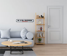 Load image into Gallery viewer, Mr & Mrs 3D Wall Sign, Weding Day or Anniversary Present,3 Designs, No Drilling - Bolsover Designs