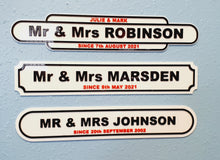 Load image into Gallery viewer, Mr & Mrs 3D Wall Sign, Weding Day or Anniversary Present,3 Designs, No Drilling - Bolsover Designs