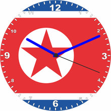 Load image into Gallery viewer, Flag Clock - Beginning With H - Q, Flag Of Your Chosen Country On A Quartz Clock, Stand or Wall Mounted, 200mm