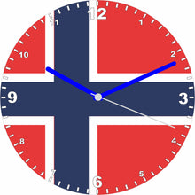 Load image into Gallery viewer, Flag Clock - Beginning With H - Q, Flag Of Your Chosen Country On A Quartz Clock, Stand or Wall Mounted, 200mm
