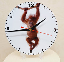 Load image into Gallery viewer, Animal Clocks, A Choice Of Animals on a Quartz Clock. Stand or Wall Mounted, 200mm, Battery Included
