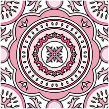 Load image into Gallery viewer, Mosaic Tile Stickers, Pink, Pack Of 24, All Sizes, Waterproof, Transfers For Kitchen / Bathroom Tiles P04 - Bolsover Designs