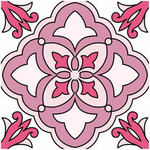 Load image into Gallery viewer, Mosaic Tile Stickers, Pink, Pack Of 24, All Sizes, Waterproof, Transfers For Kitchen / Bathroom Tiles P04 - Bolsover Designs