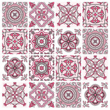 Load image into Gallery viewer, Mosaic Tile Stickers, Pink, Pack Of 24, All Sizes, Waterproof, Transfers For Kitchen / Bathroom Tiles P04 - Bolsover Designs