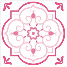 Load image into Gallery viewer, Mosaic Tile Stickers, Pink, Pack Of 24, All Sizes, Waterproof, Azulejo Transfers For Kitchen / Bathroom Tiles P06 - Bolsover Designs