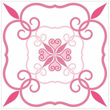 Load image into Gallery viewer, Mosaic Tile Stickers, Pink, Pack Of 24, All Sizes, Waterproof, Azulejo Transfers For Kitchen / Bathroom Tiles P06 - Bolsover Designs