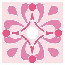 Load image into Gallery viewer, Mosaic Tile Stickers, Pink, Pack Of 24, All Sizes, Waterproof, Azulejo Transfers For Kitchen / Bathroom Tiles P08 - Bolsover Designs