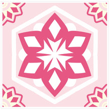 Load image into Gallery viewer, Mosaic Tile Stickers, Pink, Pack Of 24, All Sizes, Waterproof, Azulejo Transfers For Kitchen / Bathroom Tiles P08 - Bolsover Designs