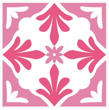 Load image into Gallery viewer, Mosaic Tile Stickers, Pink, Pack Of 24, All Sizes, Waterproof, Azulejo Transfers For Kitchen / Bathroom Tiles P08 - Bolsover Designs