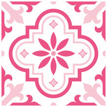 Load image into Gallery viewer, Mosaic Tile Stickers, Pink, Pack Of 16, All Sizes, Waterproof Azulejo Transfers For Kitchen / Bathroom Tiles P01 - Bolsover Designs