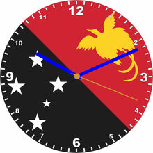 Load image into Gallery viewer, Flag Clock - Beginning With H - Q, Flag Of Your Chosen Country On A Quartz Clock, Stand or Wall Mounted, 200mm