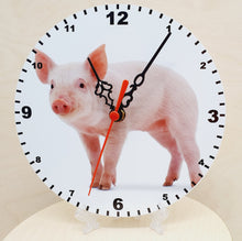 Load image into Gallery viewer, Animal Clocks, A Choice Of Animals on a Quartz Clock. Stand or Wall Mounted, 200mm, Battery Included