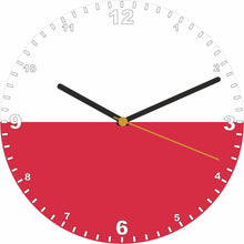 Load image into Gallery viewer, Flag Clock - Beginning With H - Q, Flag Of Your Chosen Country On A Quartz Clock, Stand or Wall Mounted, 200mm