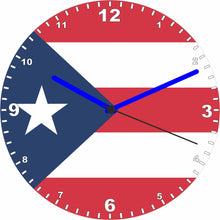 Load image into Gallery viewer, Flag Clock - Beginning With H - Q, Flag Of Your Chosen Country On A Quartz Clock, Stand or Wall Mounted, 200mm