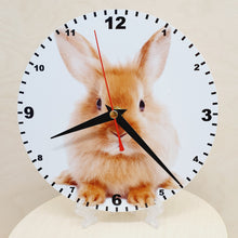 Load image into Gallery viewer, Animal Clocks, A Choice Of Animals on a Quartz Clock. Stand or Wall Mounted, 200mm, Battery Included