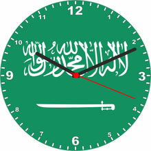 Load image into Gallery viewer, Flag Clock - Beginning With R - Z, Flag Of Your Chosen Country On A Quartz Clock, Stand or Wall Mounted, 200mm