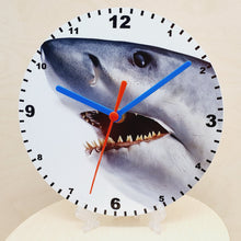Load image into Gallery viewer, Animal Clocks, A Choice Of Animals on a Quartz Clock. Stand or Wall Mounted, 200mm, Battery Included
