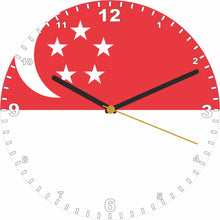 Load image into Gallery viewer, Flag Clock - Beginning With R - Z, Flag Of Your Chosen Country On A Quartz Clock, Stand or Wall Mounted, 200mm