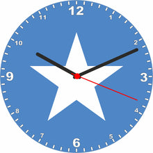 Load image into Gallery viewer, Flag Clock - Beginning With R - Z, Flag Of Your Chosen Country On A Quartz Clock, Stand or Wall Mounted, 200mm