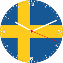 Load image into Gallery viewer, Flag Clock - Beginning With R - Z, Flag Of Your Chosen Country On A Quartz Clock, Stand or Wall Mounted, 200mm