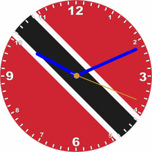 Load image into Gallery viewer, Flag Clock - Beginning With R - Z, Flag Of Your Chosen Country On A Quartz Clock, Stand or Wall Mounted, 200mm