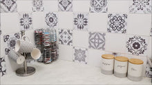 Load and play video in Gallery viewer, Mosaic Tile Stickers, Pack Of 16, All Sizes, Waterproof, Azulejo Transfers For Kitchen / Bathroom Tiles G31