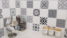 Load and play video in Gallery viewer, Mosaic Tile Stickers, Pack Of 24, All Sizes, Waterproof, Transfers For Kitchen / Bathroom Tiles C20