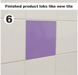 Gloss Tile Stickers Transfers For 150mm x 150mm or 6  x 6 Inches Kitchen / Bathroom Tiles, Pack of 10 or 25 or 50, 30+ Colours PL1