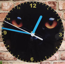 Load image into Gallery viewer, Cat Clocks, A Choice Of Cats on a Quartz Clock. Stand or Wall Mounted, 200mm, Battery Included
