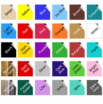 Gloss Tile Stickers Transfers For 100mm x 100mm or 4 x 4 Inches Kitchen / Bathroom Tiles, Pack of 10 or 25 or 50, 30+Colours PL1
