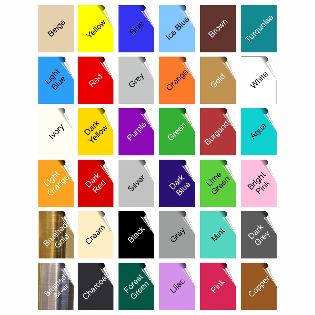Matt Tile Stickers - 200mm x 250mm or 8 x 10 Inches, Pack of 10 or 25 ...