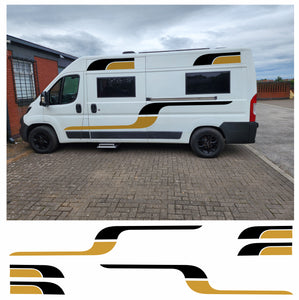 Graphics Decals For Motorhome Caravan Campervan T4 Transit, Sprinter, Vivaro, Many Colors MH52