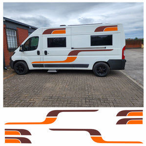 Graphics Decals For Motorhome Caravan Campervan T4 Transit, Sprinter, Vivaro, Many Colors MH52