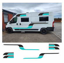 Load image into Gallery viewer, Graphics Decals For Motorhome Caravan Campervan T4 Transit, Sprinter, Vivaro, Many Colors MH52
