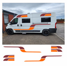 Load image into Gallery viewer, Graphics Decals For Motorhome Caravan Campervan T4 Transit, Sprinter, Vivaro, Many Colors MH52
