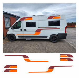 Graphics Decals For Motorhome Caravan Campervan T4 Transit, Sprinter, Vivaro, Many Colors MH52