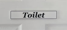 Load image into Gallery viewer, Toilet Door Sign in Wood or Acrylic, Choice of 6 Great Classic or Fun Plaque Designs
