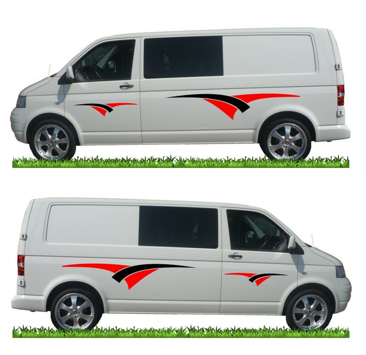 Graphics Decals ForVan Motorhome Caravan Campervan T4 T5 Transit Sprinter MH043 - Bolsover Designs
