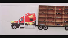 Load and play video in Gallery viewer, Personalised 3D American Truck Car Transporter For Bedroom Wall, 1,5m Long, Great For Boy&#39;s Bedroom
