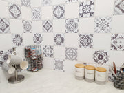 Mosaic Tile Stickers, Pack Of 16, All Sizes, Waterproof, Azulejo Transfers For Kitchen / Bathroom Tiles G31 - Bolsover Designs