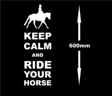 Load image into Gallery viewer, Keep Calm And Ride Your Horse Wall Art Decal Sticker For Bedroom Wall, Window - Bolsover Designs
