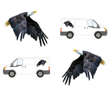 Load image into Gallery viewer, PAIR Flying Eagles Graphics Decals Stickers for Van Motorhome Camper Car Lorry Caravan 2 Sizes - Bolsover Designs
