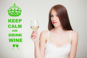 Keep Calm And Drink Wine Wall Art Decal Sticker for Kitchen Many Colours KCW1 - Bolsover Designs