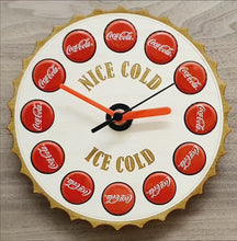 Load and play video in Gallery viewer, 3D Clock In Style Of Coca Cola Bottle Top With Actual Coke Bottle Tops In Place Of Hours

