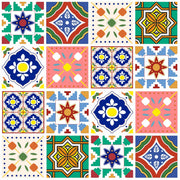 Mosaic Tile Stickers, Pack Of 16, All Sizes, Waterproof, Transfers For Kitchen / Bathroom Tiles GT12 - Bolsover Designs